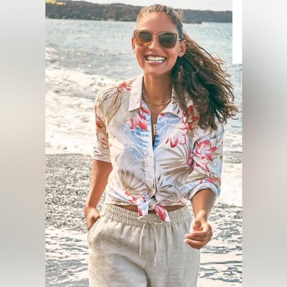 Tommy Bahama Long Sleeve Linen Shirt - Picture 4 of 9